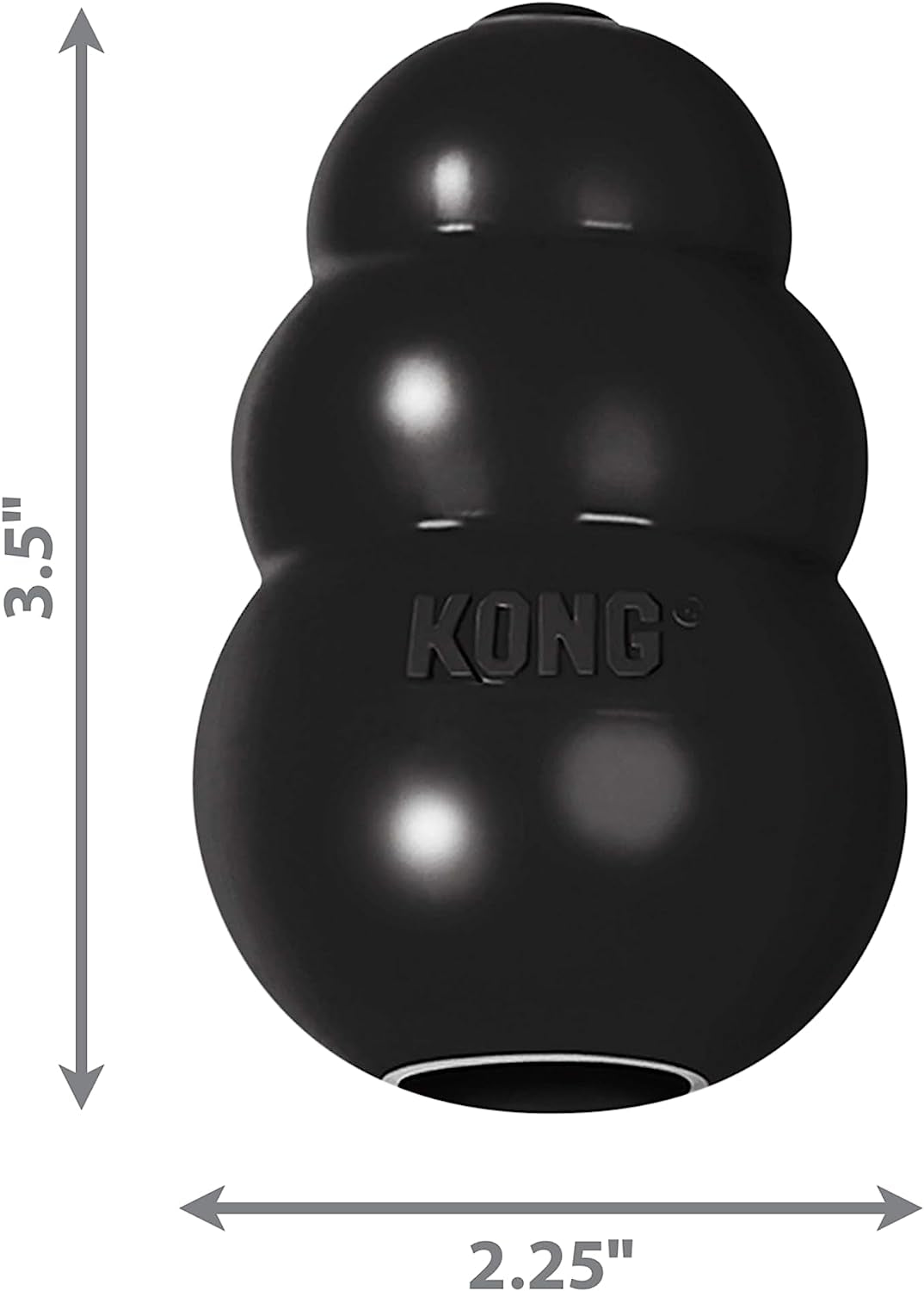 KONG Extreme Dog Toy: Durable Fetch & Chew Toy with Treat-Filling Capability, Erratic Bounce, and Natural Rubber for Power Chewers