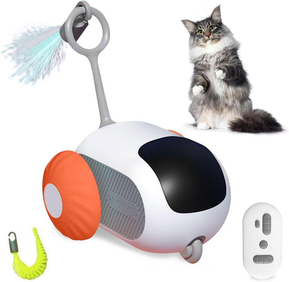 Remote Control Smart Electric Cat Toy: Interactive Gravity Car Toy for Indoor Cats, USB Rechargeable