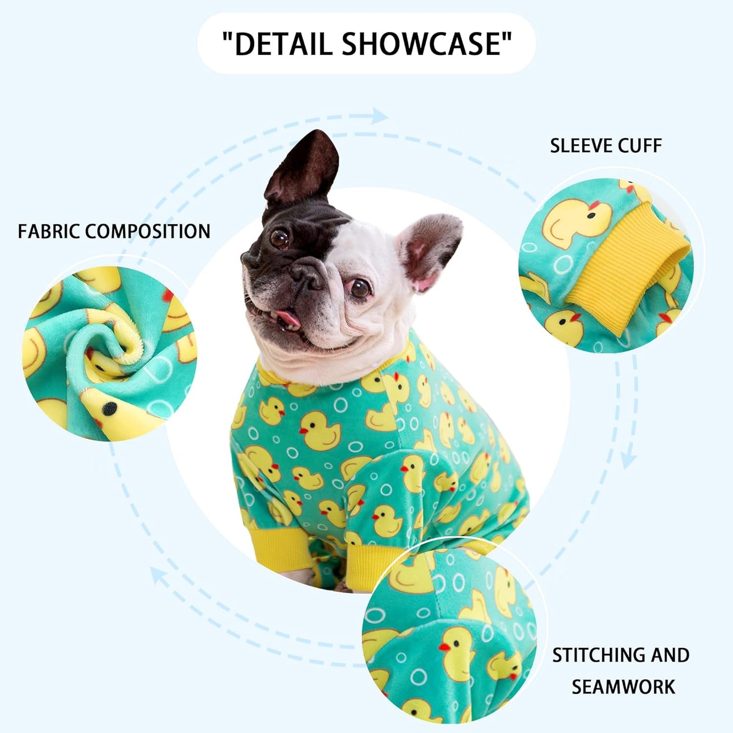 Dog Pajamas: Comfy, Stretchy, Moisture-Wicking Polyester Onesies for Dogs of All Sizes 