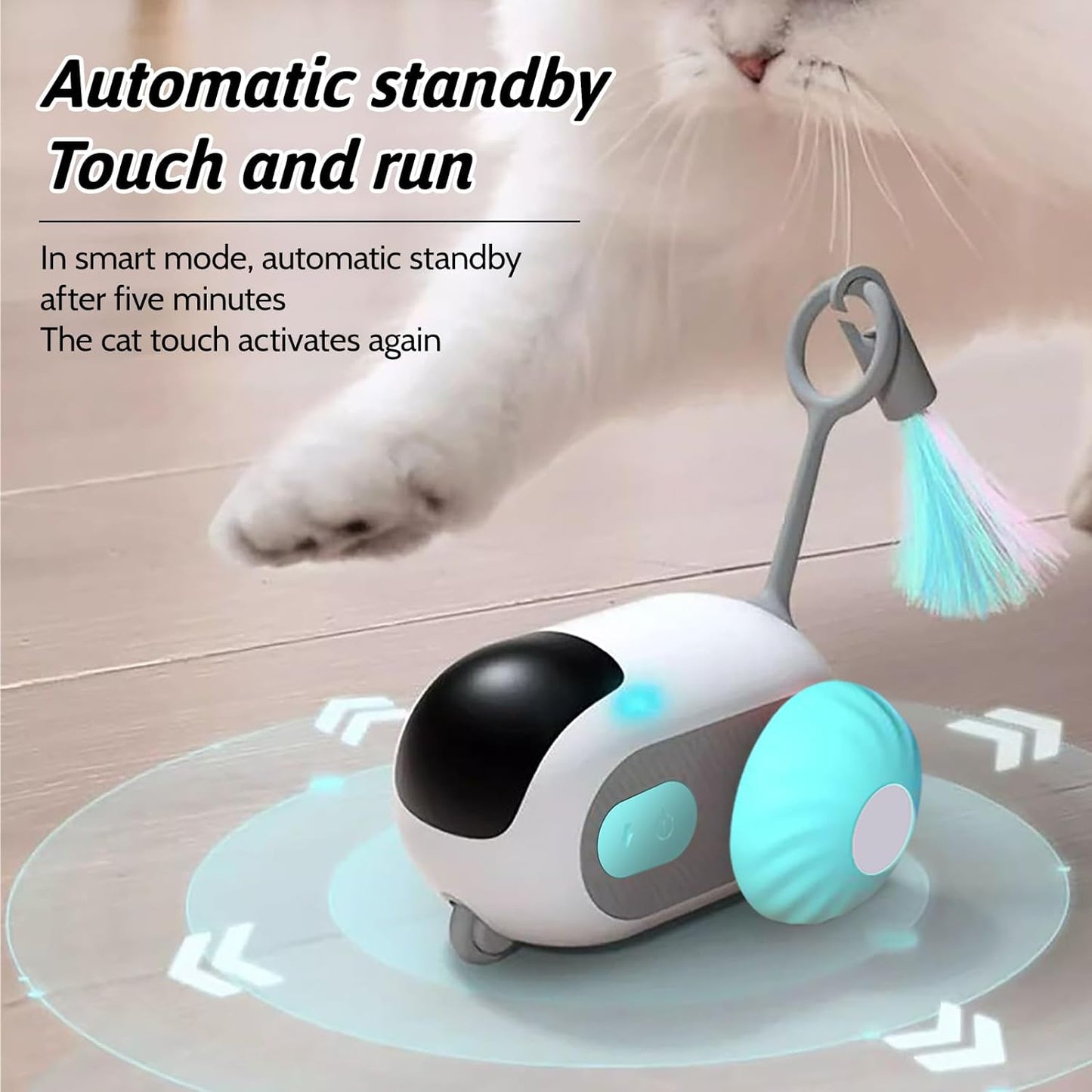 Remote Control Smart Electric Cat Toy: Interactive Gravity Car Toy for Indoor Cats, USB Rechargeable