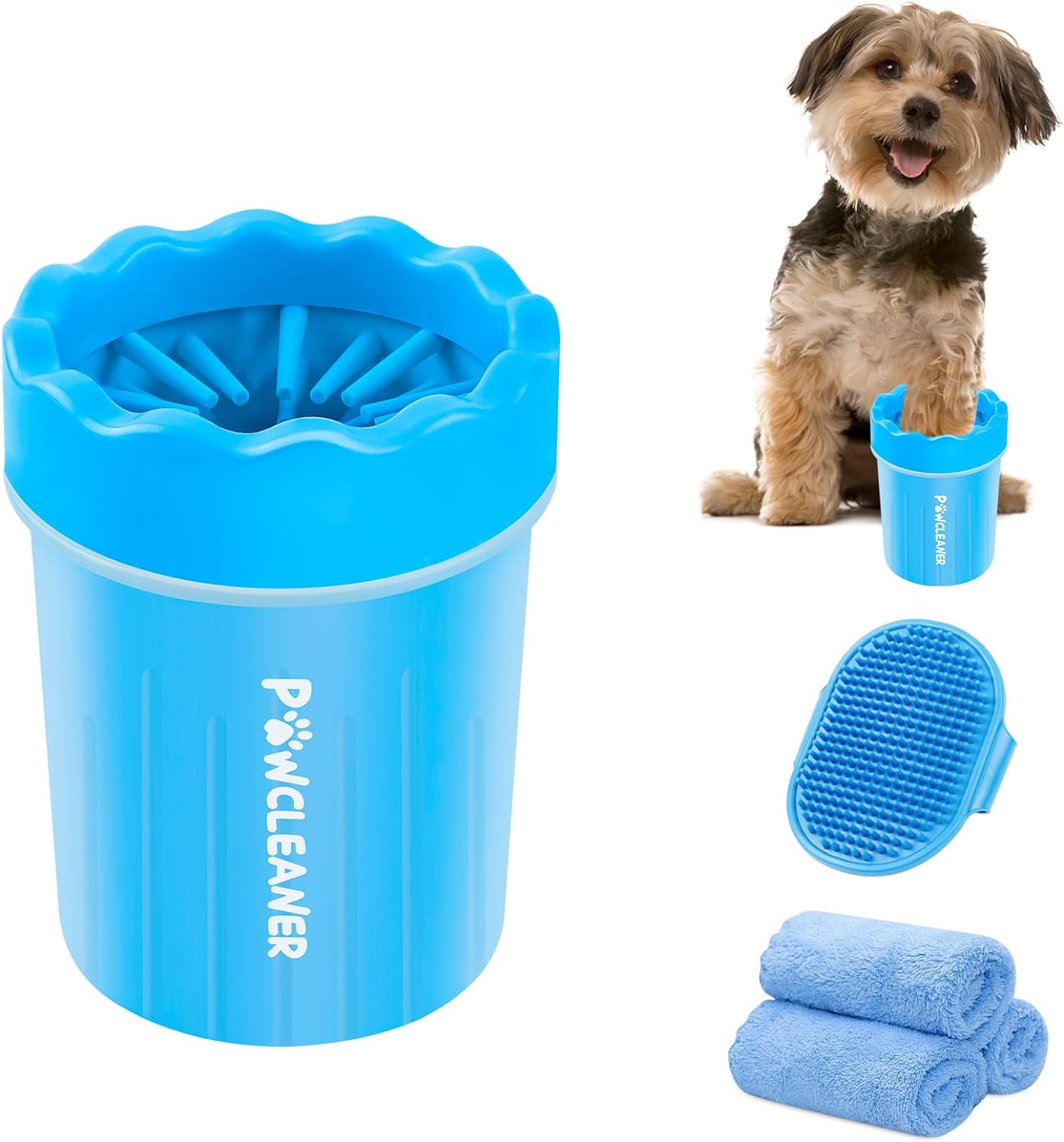 Dog Paw Cleaner (with 3 Absorbent Towels)