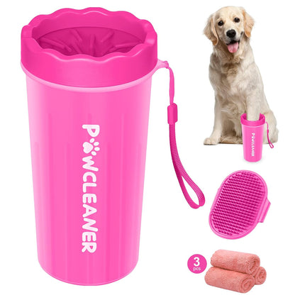 Dog Paw Cleaner (with 3 Absorbent Towels)