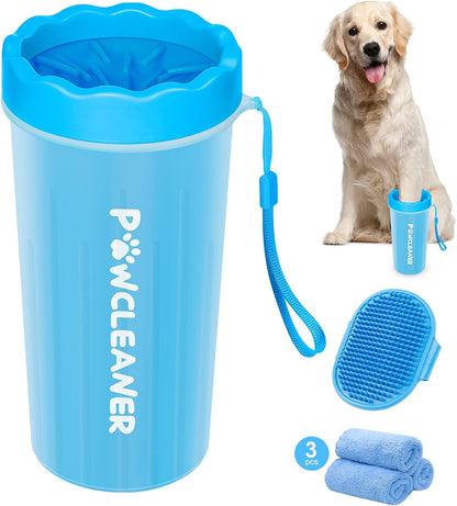 Dog Paw Cleaner (with 3 Absorbent Towels)