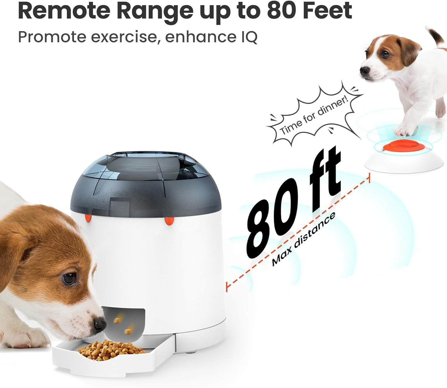 Rechargeable Interactive Dog Puzzle Feeder: Automatic Treat Dispenser for IQ Training, Suitable for All Dog Breeds, 280ml Capacity