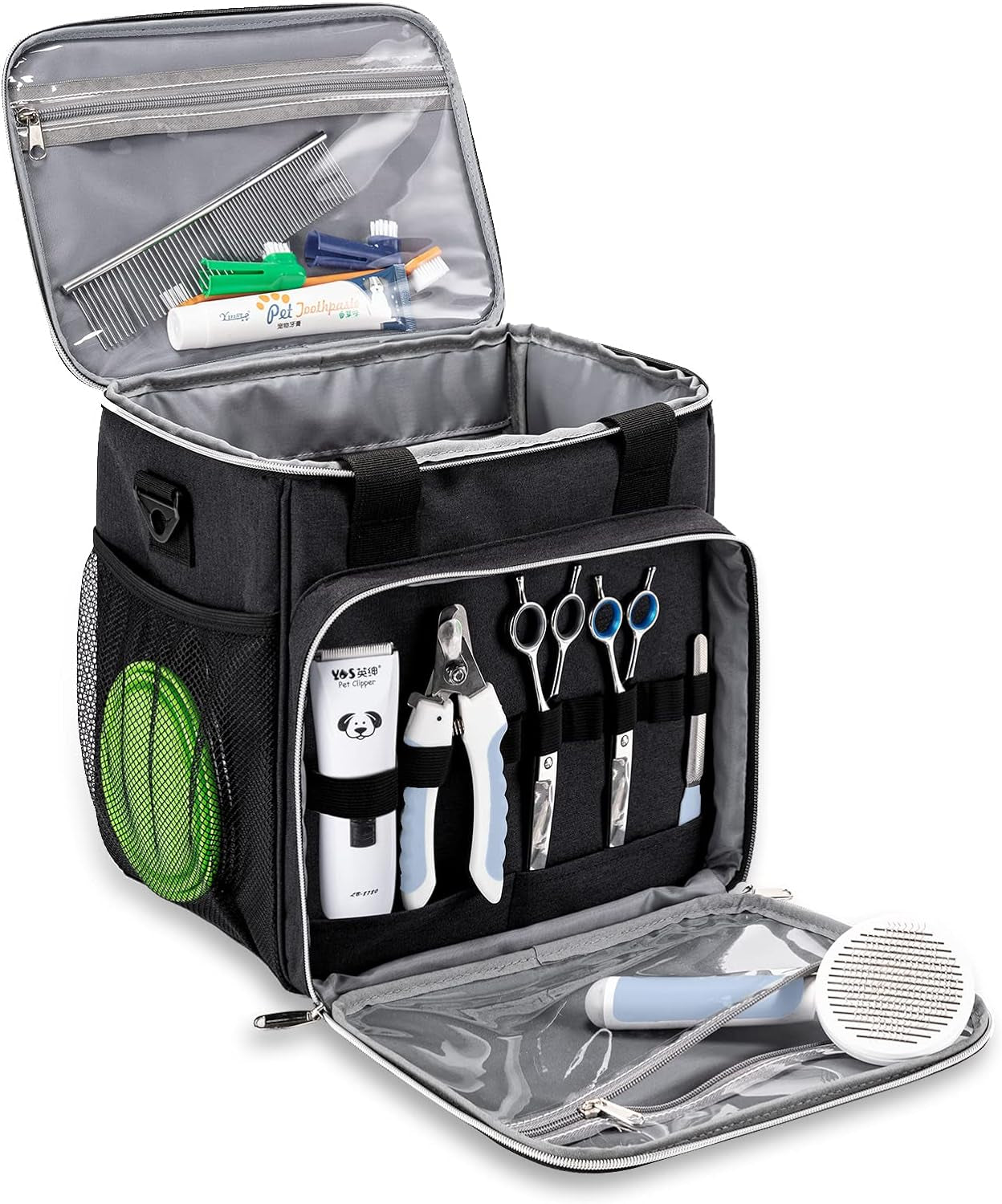 Pet Grooming Organizer Tote: Efficiently Store Your Dog Grooming Tool Kit Accessories