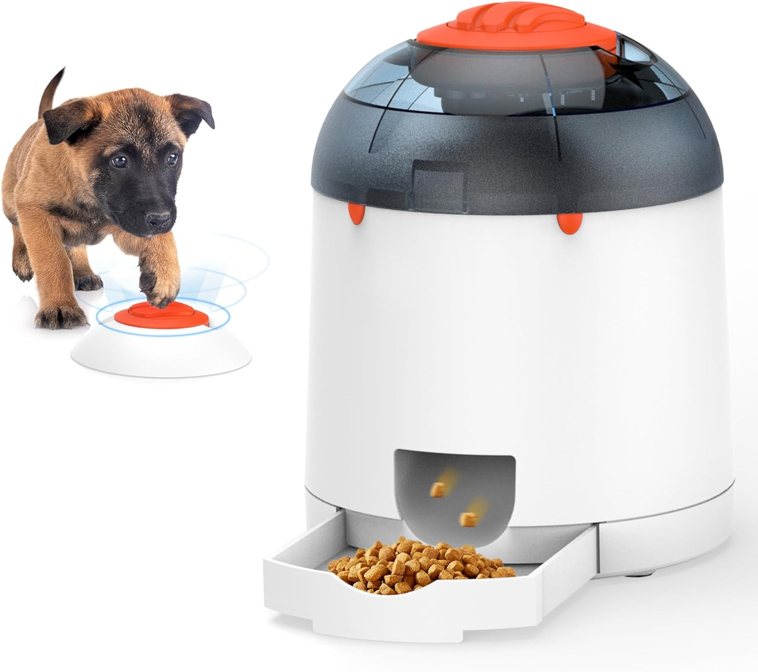 Rechargeable Interactive Dog Puzzle Feeder: Automatic Treat Dispenser for IQ Training, Suitable for All Dog Breeds, 280ml Capacity