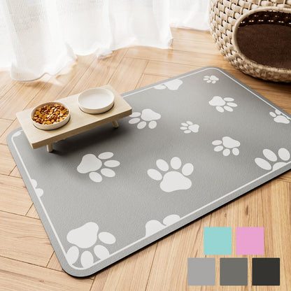 Waterproof Dog Food Mat: Absorbent, Easy-to-Clean Pet Feeding Mat for Food and Water - Essential Dog Accessories