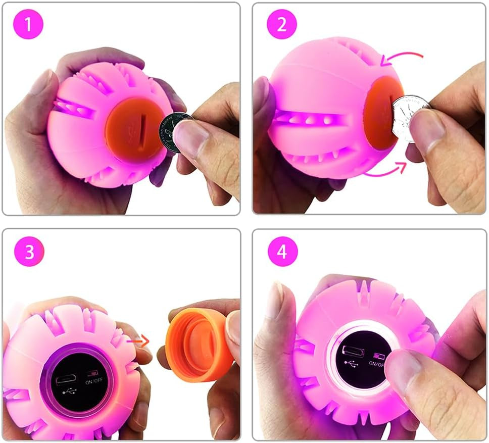 USB Rechargeable LED Dog Toy Ball - Light-Up Pet Ball for Day and Night Play, Suitable for Small, Medium, and Large Dogs