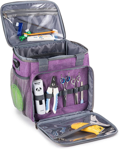 Pet Grooming Organizer Tote: Efficiently Store Your Dog Grooming Tool Kit Accessories