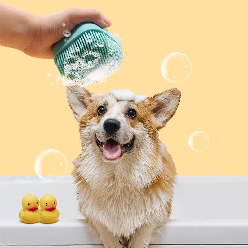 FuzzFriend: Pet Bath Massage Brush